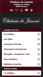 Mobile Screenshot of chateaudejannee.com